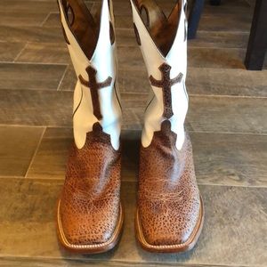 Anderson Bean Boots 12 White Cross Top